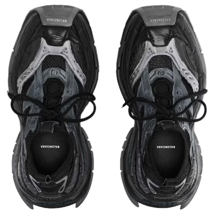 Кроссовки Balenciaga 16XL Платформа Уменьшенные Низкие Кроссовки с Толстой Подошвой Мужские Черные Серые - изображение 12
