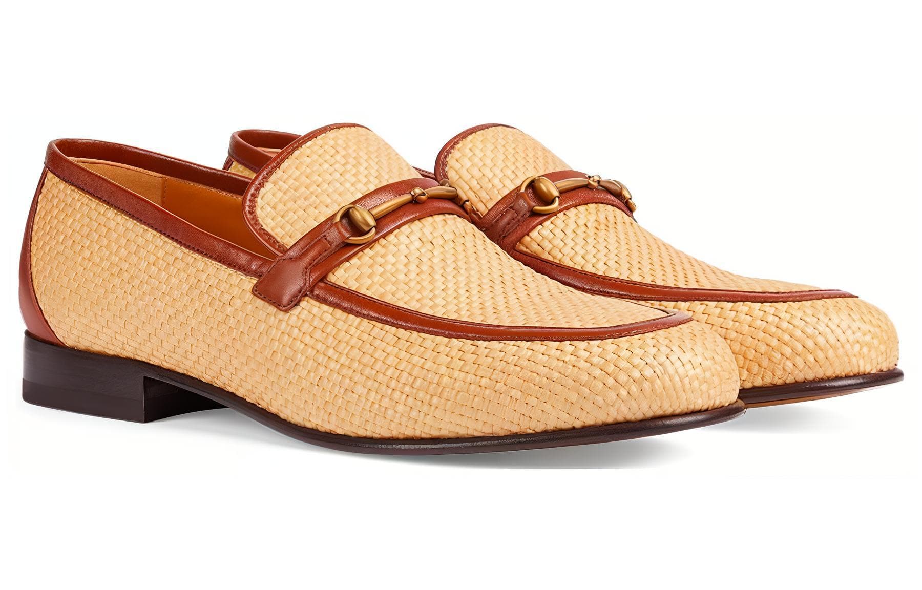 Ботинки Gucci Leather Slip-On Beige - изображение 3