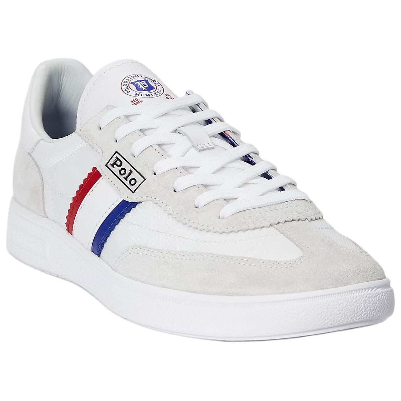 Кроссовки Polo Ralph Lauren Bedford Искусственная замша Низкие кеды для скейтбординга Мужские Белые - изображение 3