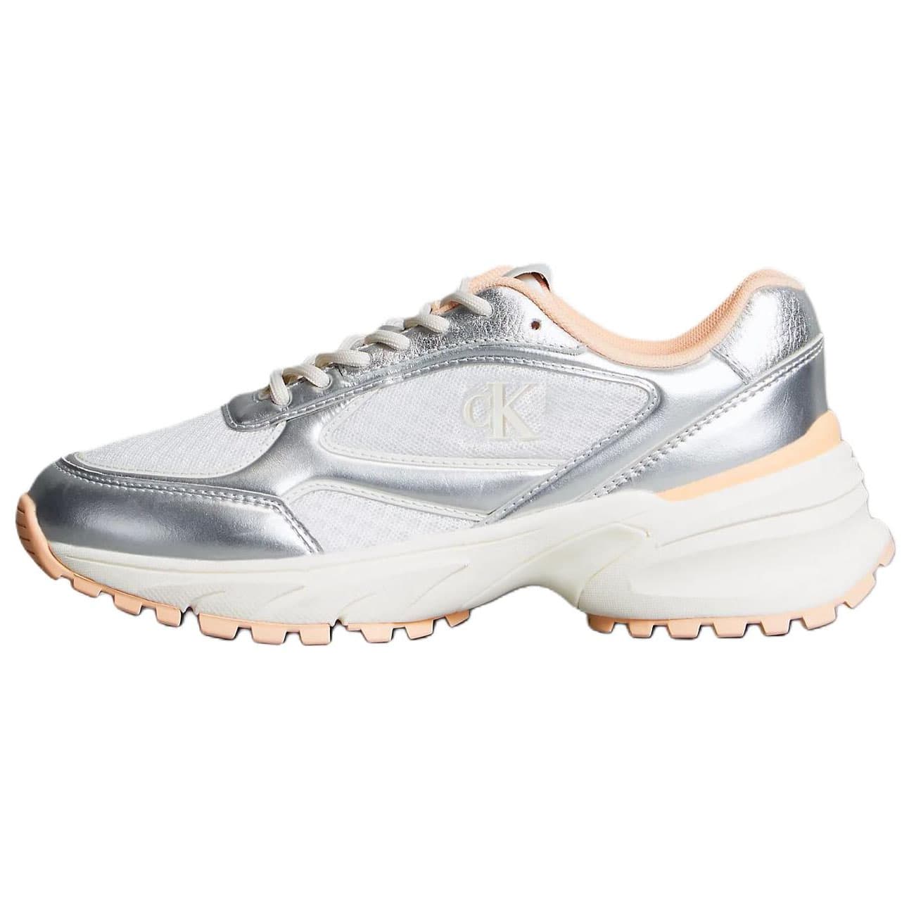 Кроссовки Calvin Klein Trailblazer Low Casual Обувь Женская Серебряная - изображение 1