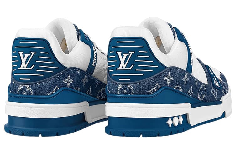 Кроссовки LOUIS VUITTON Trainer Blue White - изображение 3