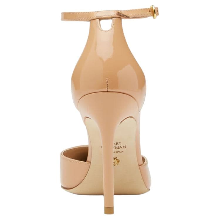 Туфли Stuart Weitzman Sw Лакированная кожа Узкий каблук Высокие каблуки 10 см Женские Бежевый - изображение 5