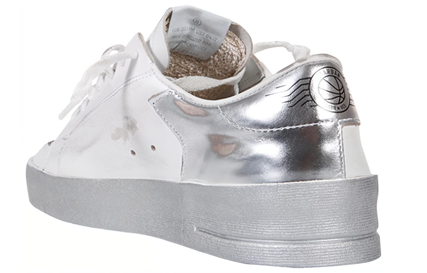 Кроссовки Golden Goose Stardan White Silver - изображение 4