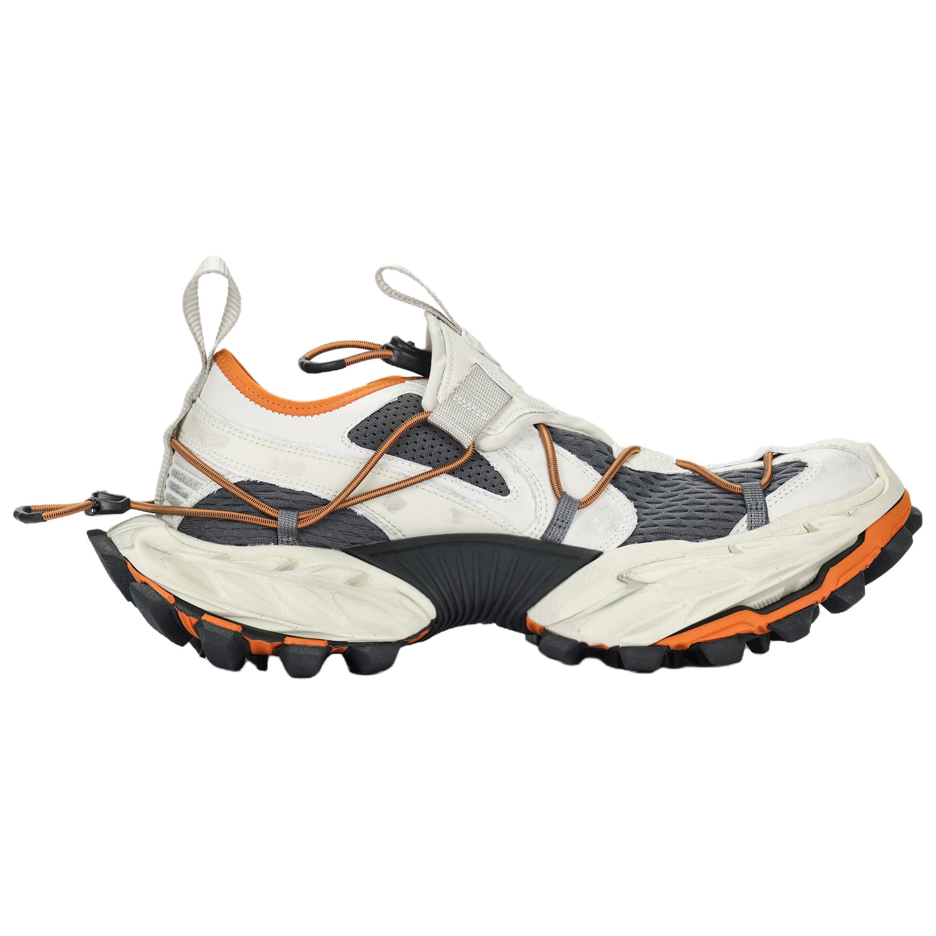 Кроссовки Balenciaga HIKE Low Топ Толстая подошва Мужские Кроссовки Эффект потертости Белый Оранжевый - изображение 2