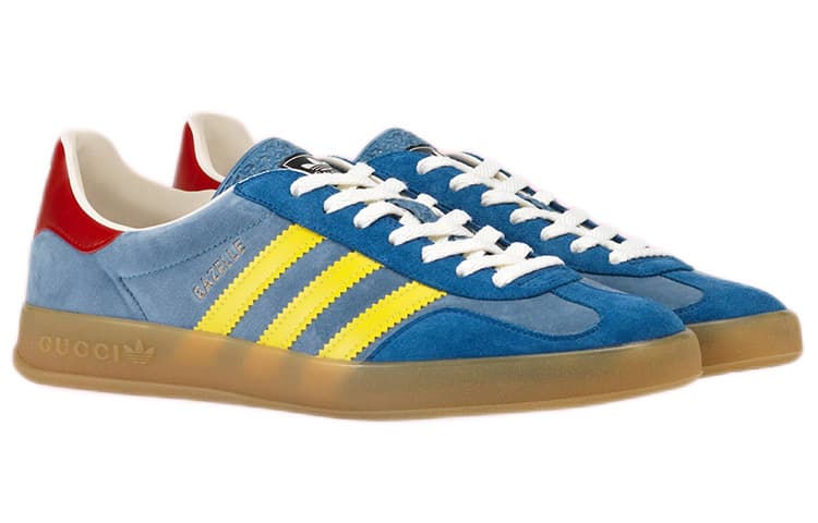 Кроссовки adidas x Gucci Gazelle Light Blue - изображение 2