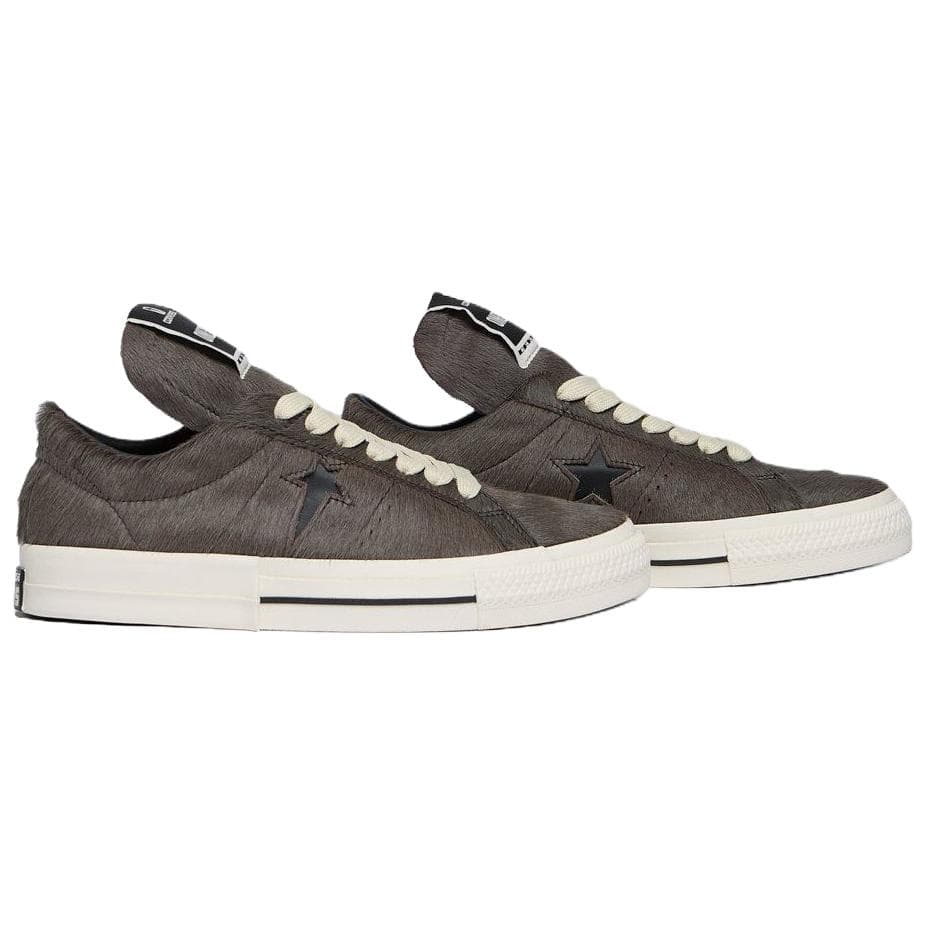 Кроссовки Rick Owens DRKSHDW HO25 ONESTR X Конверс Коллаборация Onestr Low Скейтборд Обувь Унисекс Темно-Серый - изображение 3