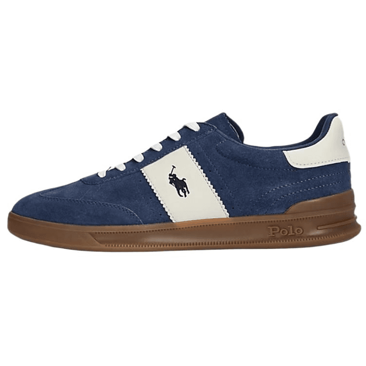 Кроссовки Polo Ralph Lauren Heritage Aera Low Скейтборд Обувь Мужская Освежающий вариант Морской Синий - изображение 1