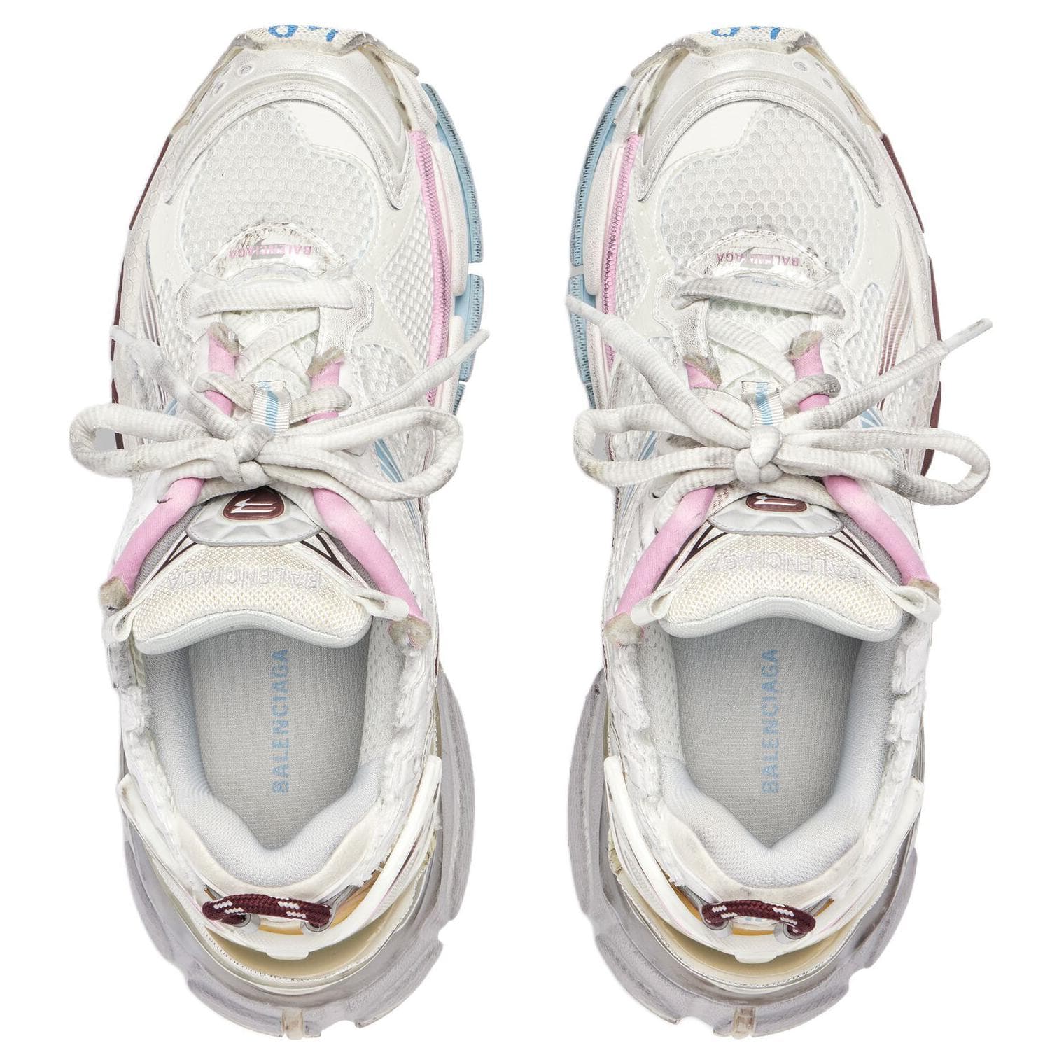 Кроссовки Balenciaga Runner Градиент Низкий Топ Повседневная Обувь Женская Белая - изображение 5