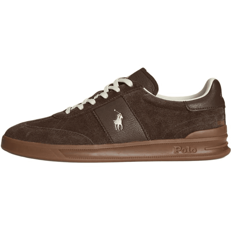 Кроссовки Polo Ralph Lauren Heritage Aera Кожа Низкие Кроссовки для Скейтбординга Мужские Умбра - изображение 1