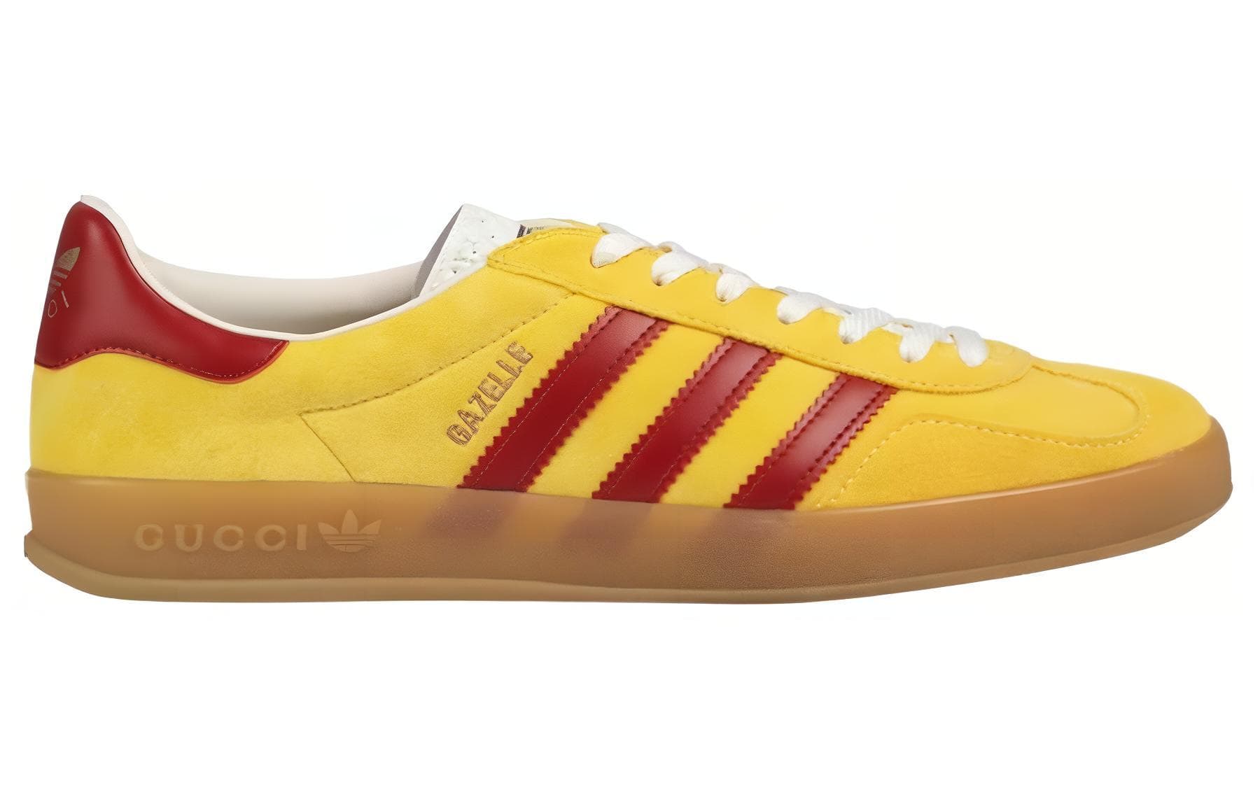Кроссовки adidas x Gucci Gazelle Yellow - изображение 2