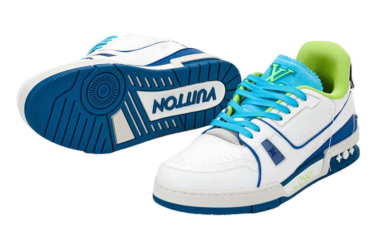 Кроссовки Louis Vuitton Trainer Cannes Edition Blue White - изображение 5