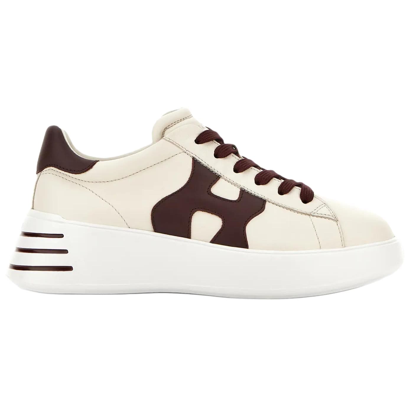 Кроссовки HOGAN Rebel Кожа Low Топ Повседневная обувь Женские Сливочный - изображение 2
