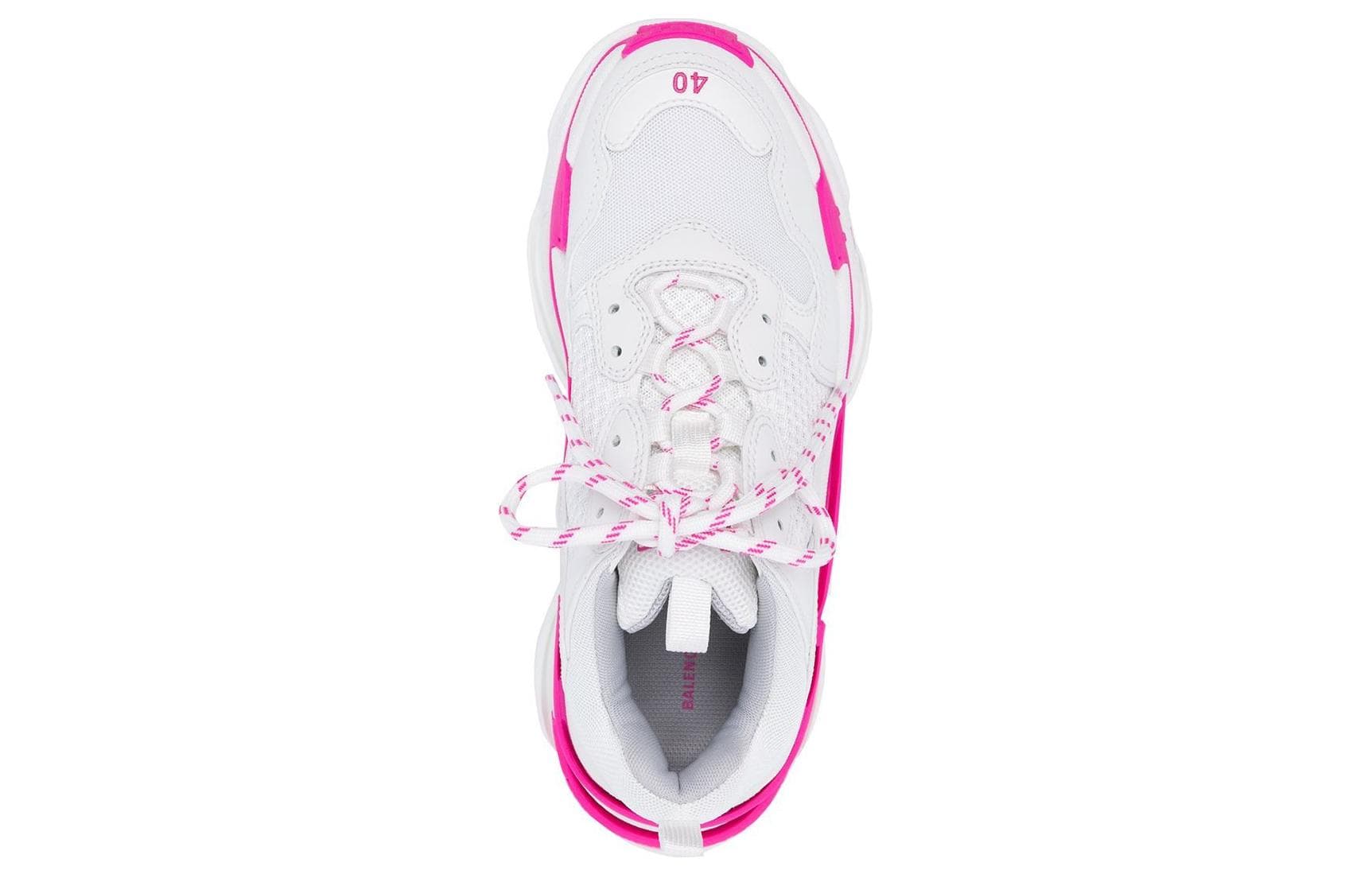 Кроссовки Balenciaga Triple S Low Топ Повседневная обувь Мужская Розовая Белая - изображение 5