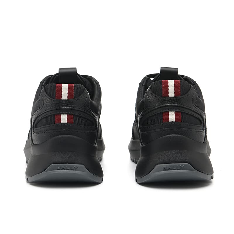 Кроссовки Bally Low Top Leather Sneakers Black - изображение 4