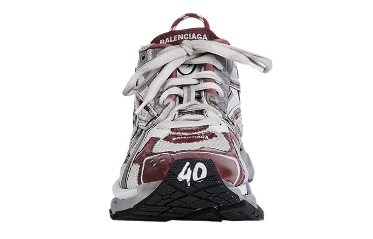 Кроссовки Balenciaga Runner White Grey Red - изображение 3
