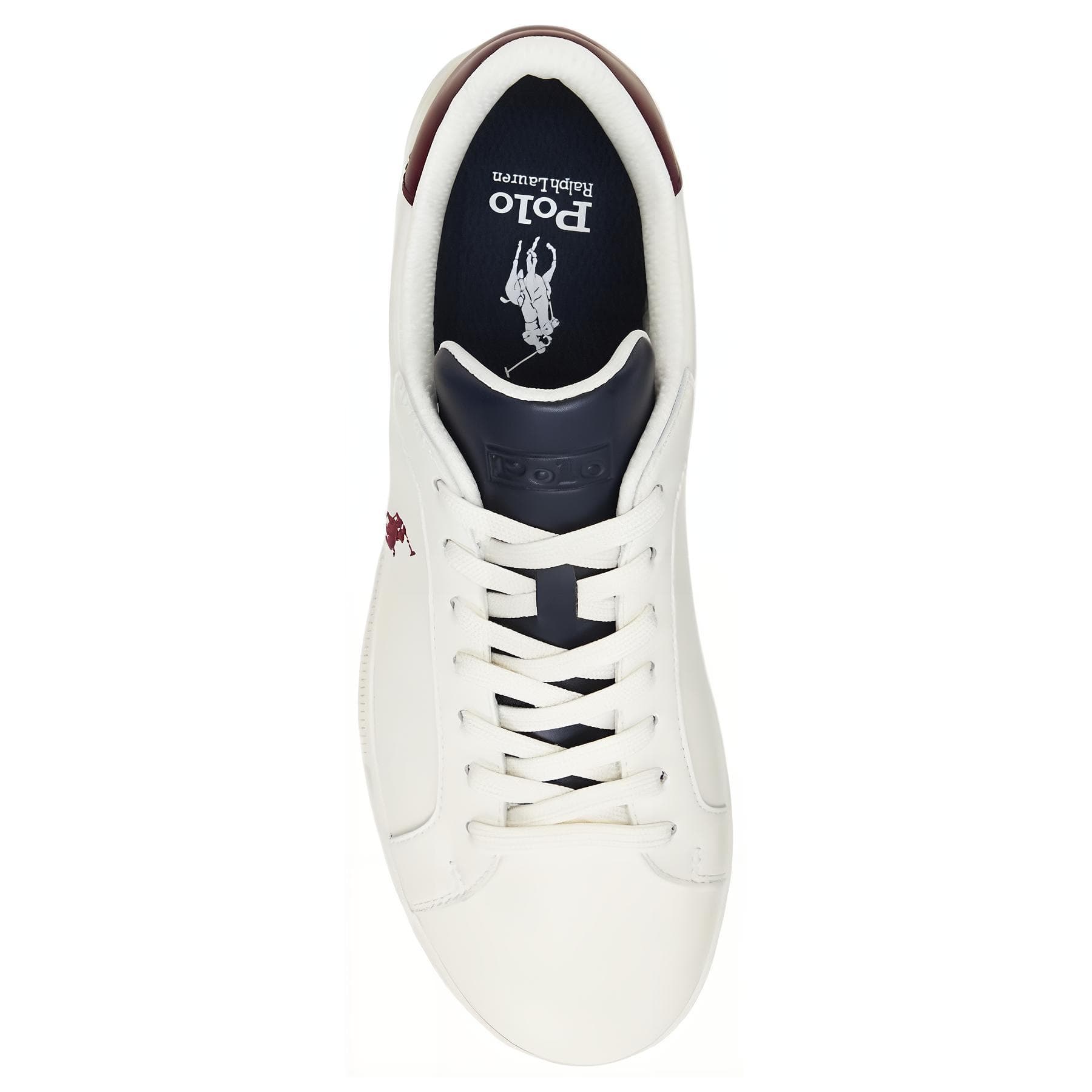 Кроссовки Polo Ralph Lauren Корт Кожа Низкие Кроссовки для скейтбординга Мужские Белые - изображение 4