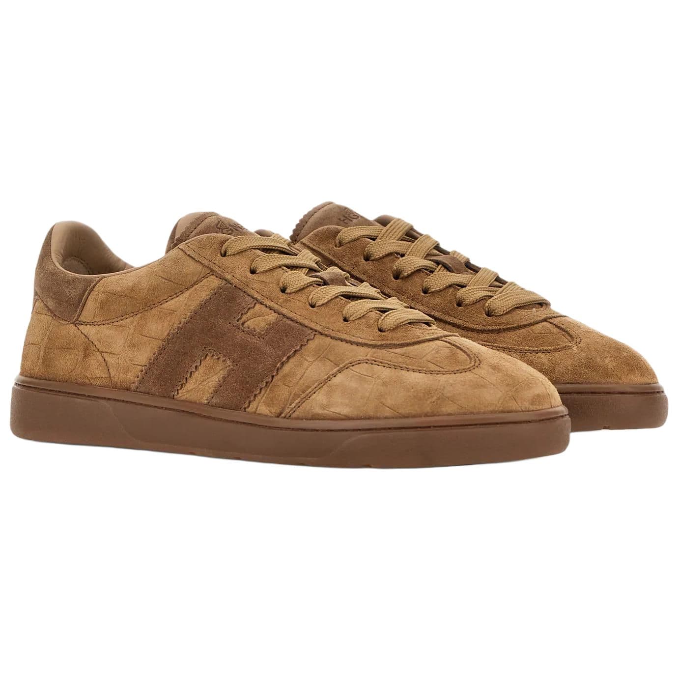 Кроссовки HOGAN Cool Low Top Скейтборд Кроссовки 3,2см Женские Умбра - изображение 3
