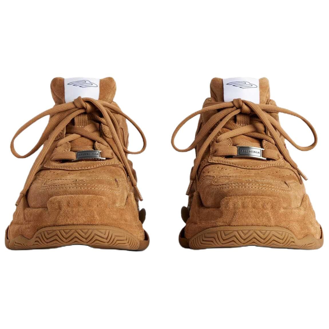 Кроссовки Balenciaga Triple S Sport Sporty Low Топ Массивные кроссовки Женские Коричневый - изображение 4