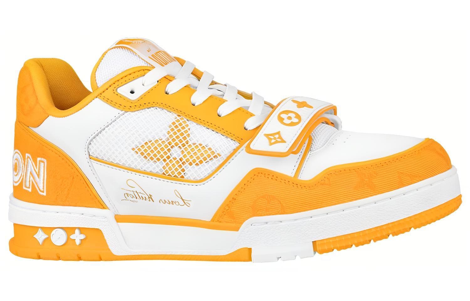 Кроссовки Louis Vuitton Trainer White Yellow - изображение 2