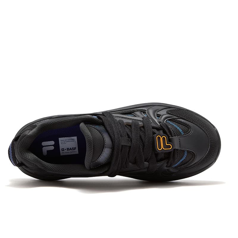 Кроссовки FILA FUSION TARANTO Melody Shoes Пухлые туфли Текстиль Синтетическая кожа Кроссовки для скейтбординга Мужской Черный - изображение 4