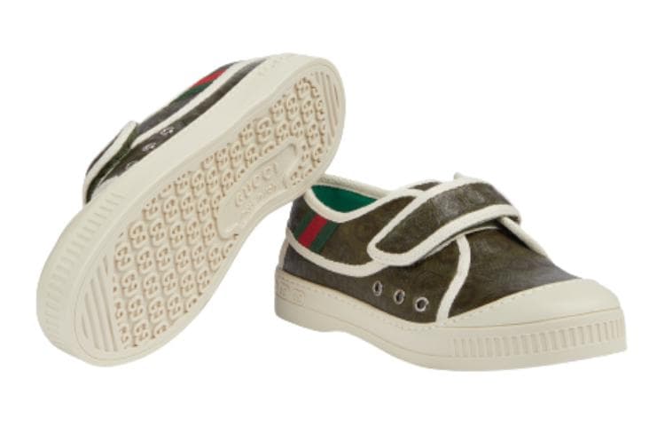 Кроссовки Gucci Tennis 1977 Хлопок ткань противоскользящий и водонепроницаемый дышащий баланс - изображение 4