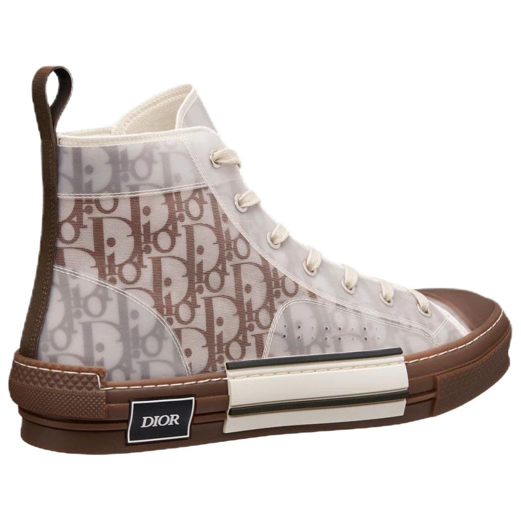 Кроссовки Dior B23 High-Top Sneakers Coffee - изображение 4