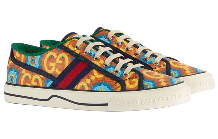 Кроссовки Gucci Tennis 1977 Blue Orange - изображение 3
