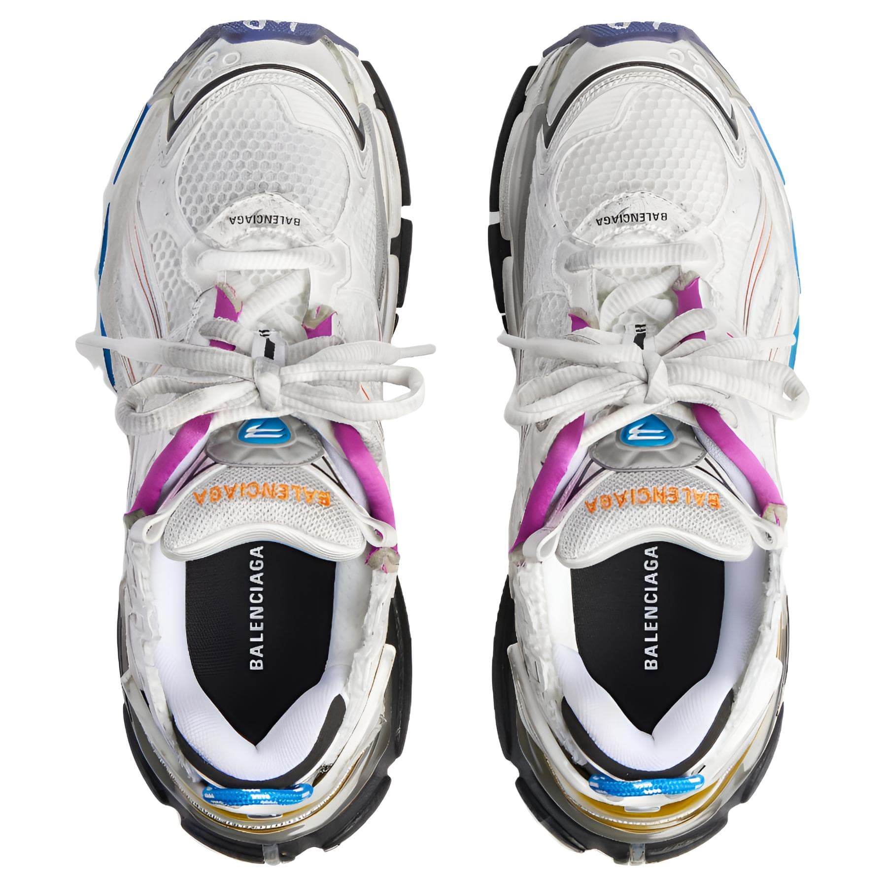 Кроссовки Balenciaga Runner Low Топ Толстая подошва Кроссовки Мужские Белые - изображение 5