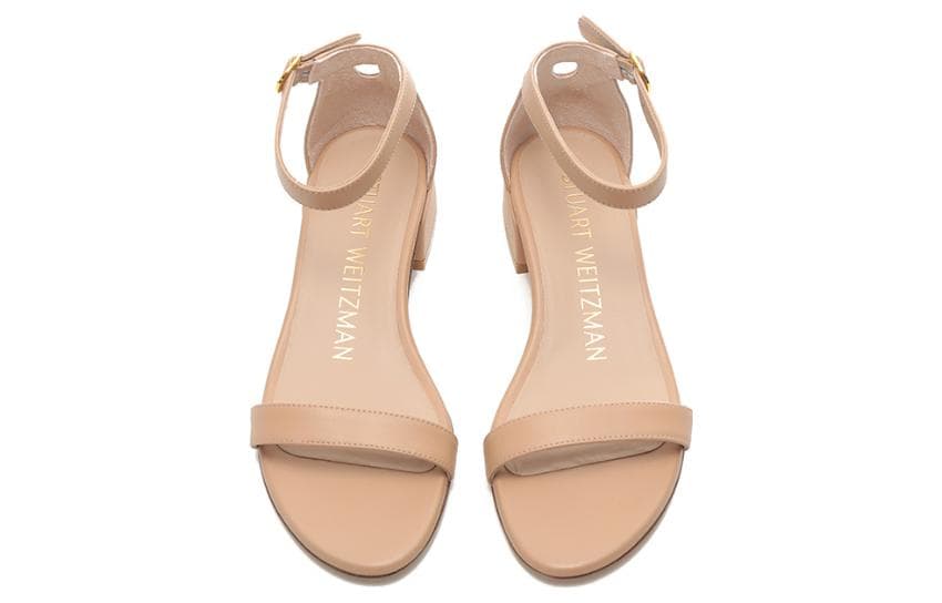 Шлёпанцы Stuart Weitzman Sw Кожа Пляжные Сандалии Женские Телесного Цвета - изображение 4