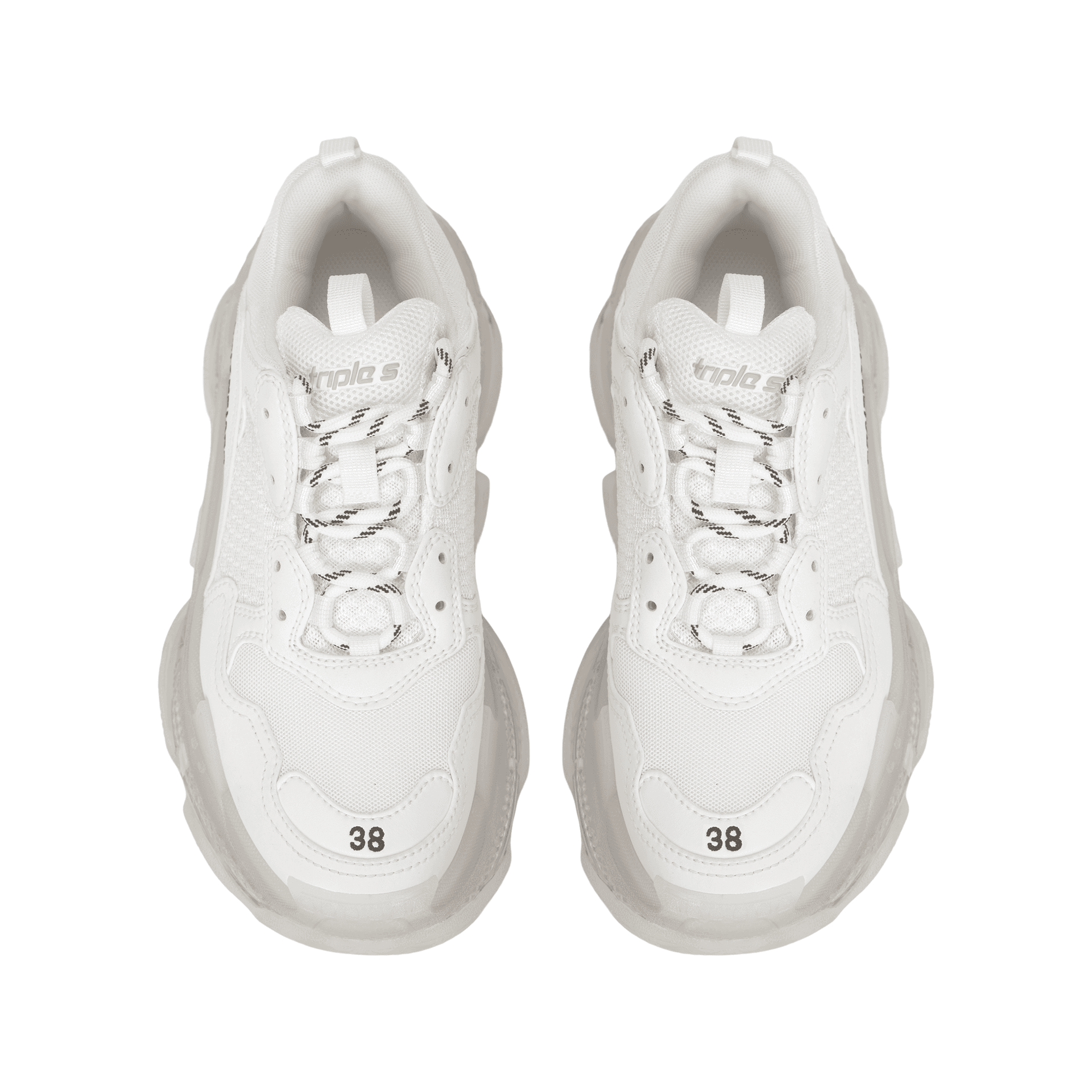Кроссовки Balenciaga Triple S Clear Sole White - изображение 3