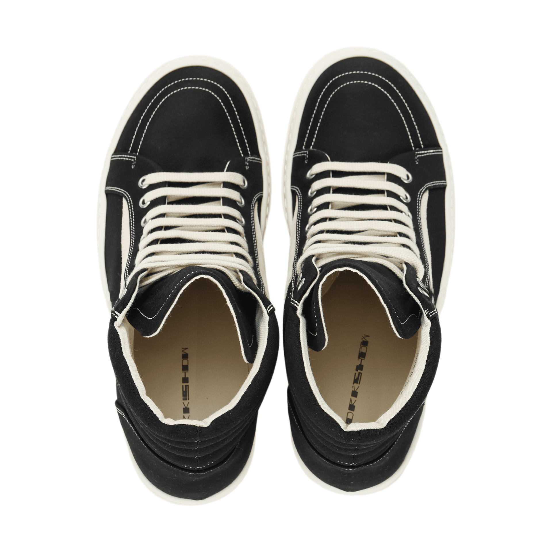 Кроссовки Rick Owens High Top Sneakers Black - изображение 3