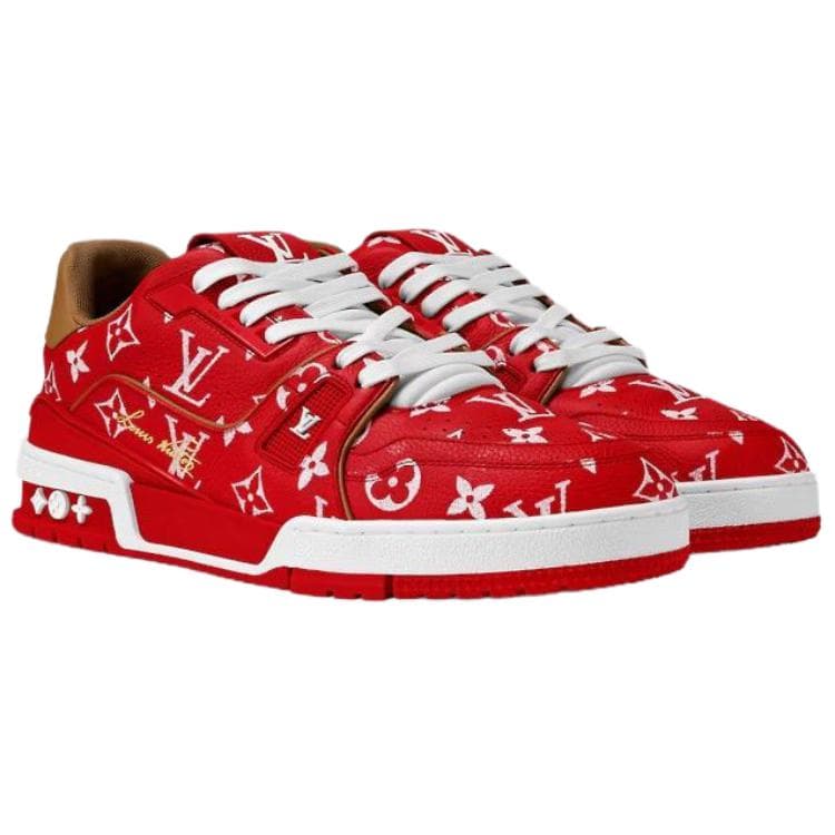 Кроссовки Louis Vuitton Trainer Red - изображение 3
