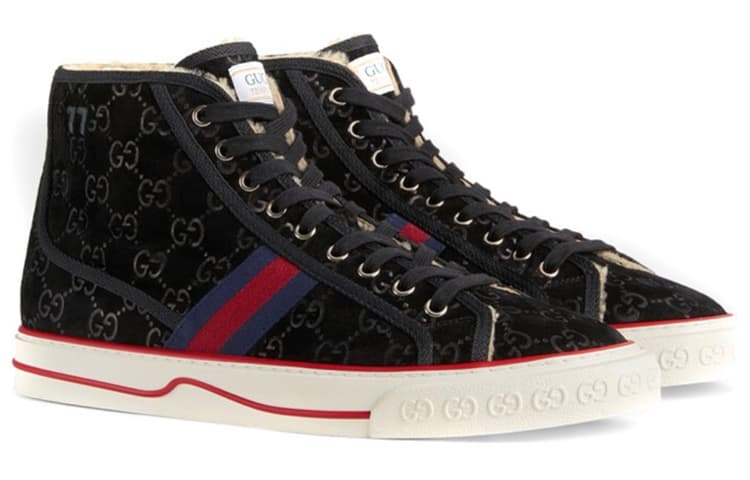 Кроссовки Gucci Tennis 1977 High Top Black - изображение 3