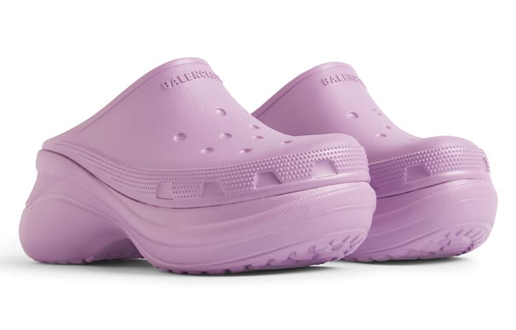 Сандалии Balenciaga Crocs Домашние тапочки с резиновым покрытием женские фиолетовые - изображение 2
