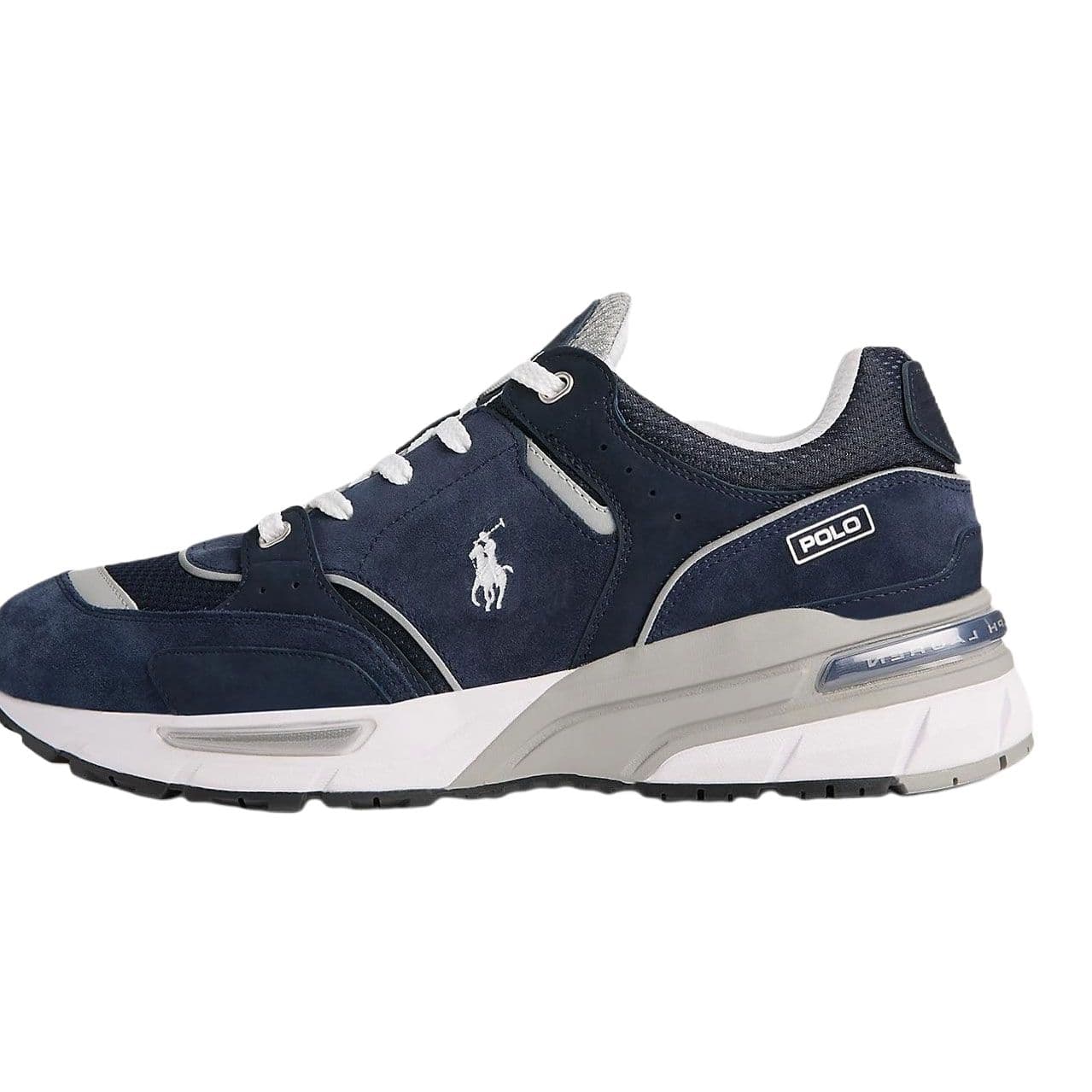 Кроссовки Polo Ralph Lauren Trackster 200 Artificial Suede Низкий Топ Повседневная Обувь Мужская Синяя - изображение 1