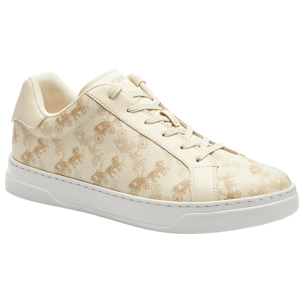 Кроссовки COACH Highline Round Toe Lace-Up Low Top Sneakers Beige - изображение 2