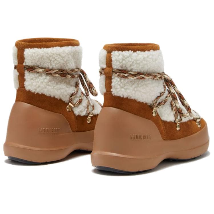 Ботинки зимние MOON BOOT LUNA Короткие Сноубутсы Женские Коричневые - изображение 4