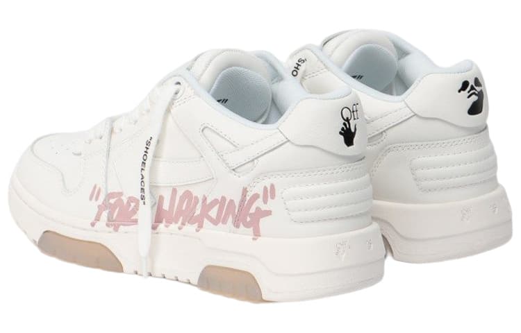 Кроссовки OFF-WHITE Leather Sneakers White Pink - изображение 4