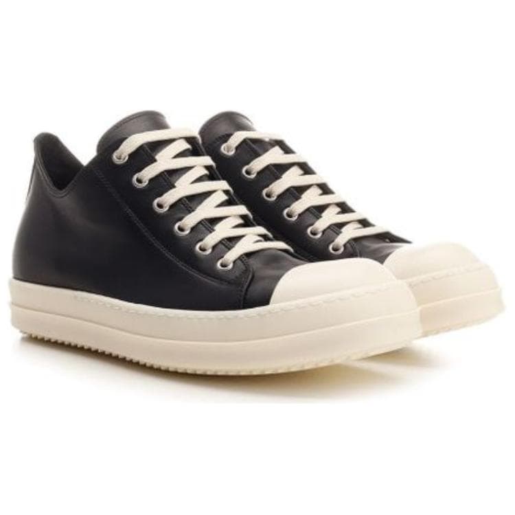 Кроссовки Rick Owens Low-Top Sneakers Black - изображение 5