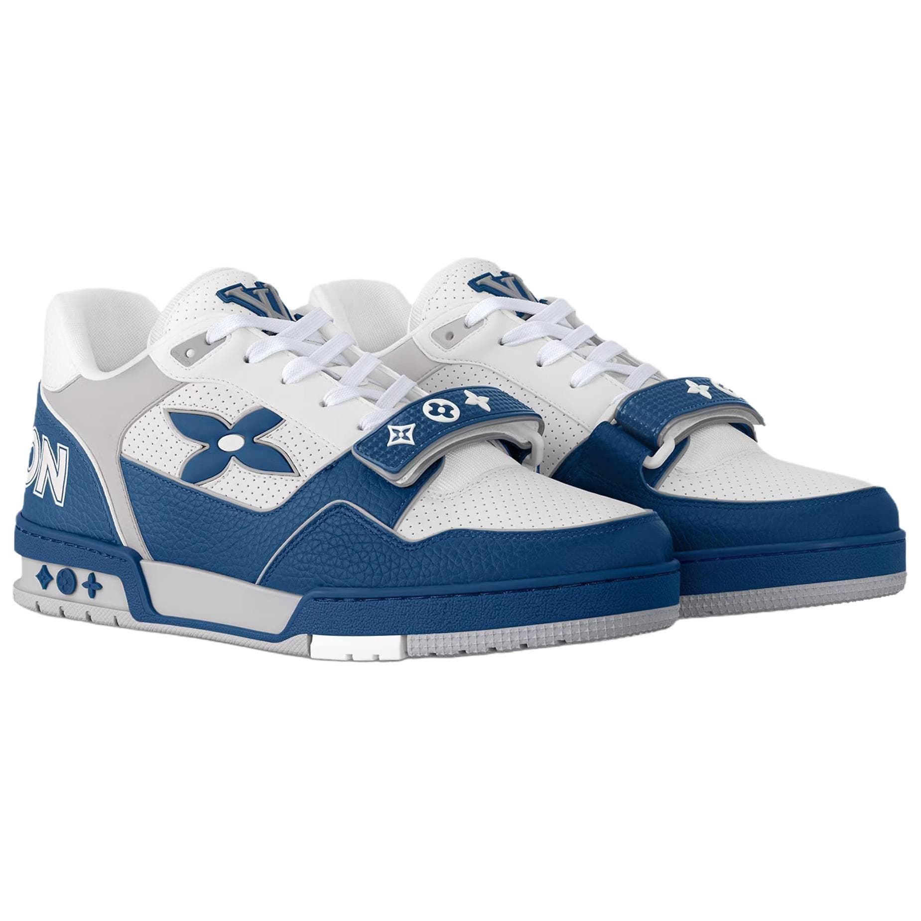 Кроссовки Louis Vuitton Trainer Blue White - изображение 3