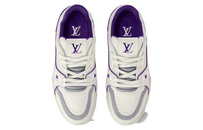 Кроссовки Louis Vuitton Trainer Low Purple White - изображение 3