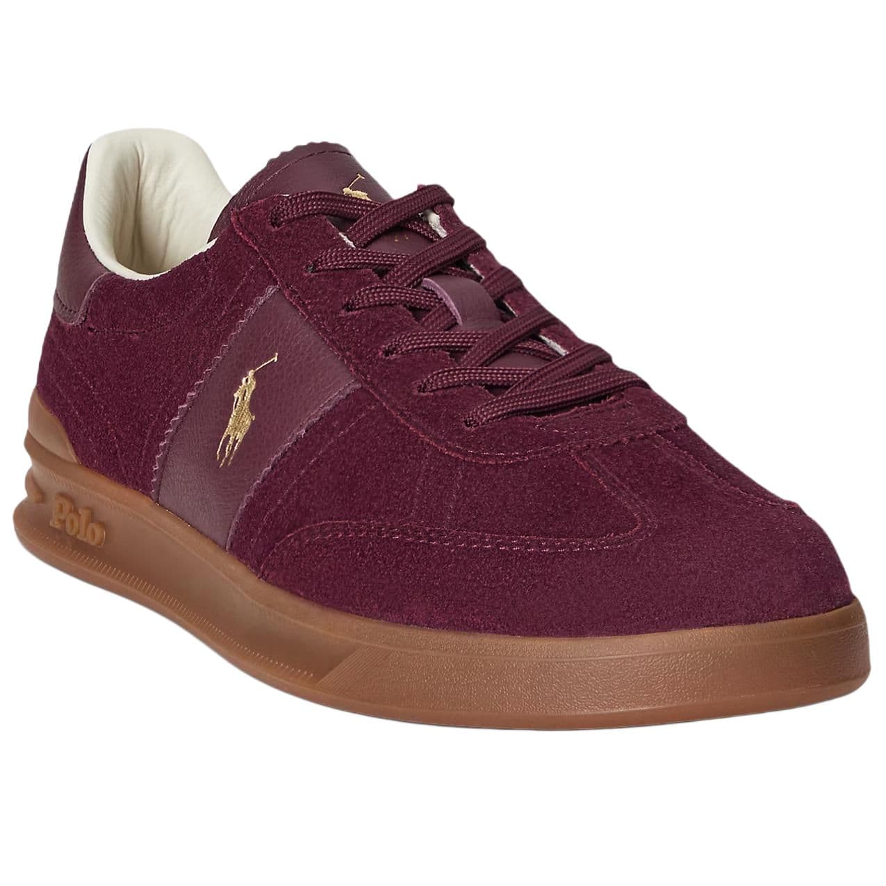 Кроссовки Polo Ralph Lauren Heritage Aera Кожа Низкие Кроссовки для Скейтбординга Мужские Красные - изображение 3