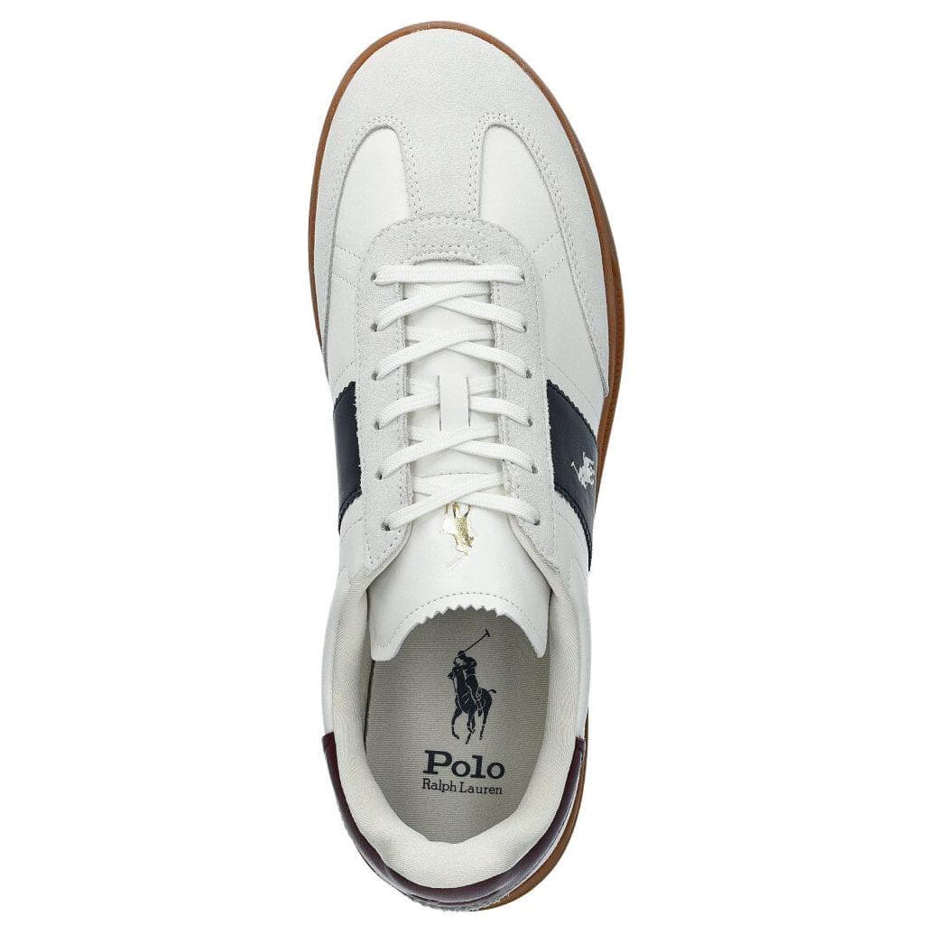 Кроссовки Polo Ralph Lauren Hrt Aera ПП Кожа Низкие Кроссовки для скейтбординга Мужские Белые - изображение 5