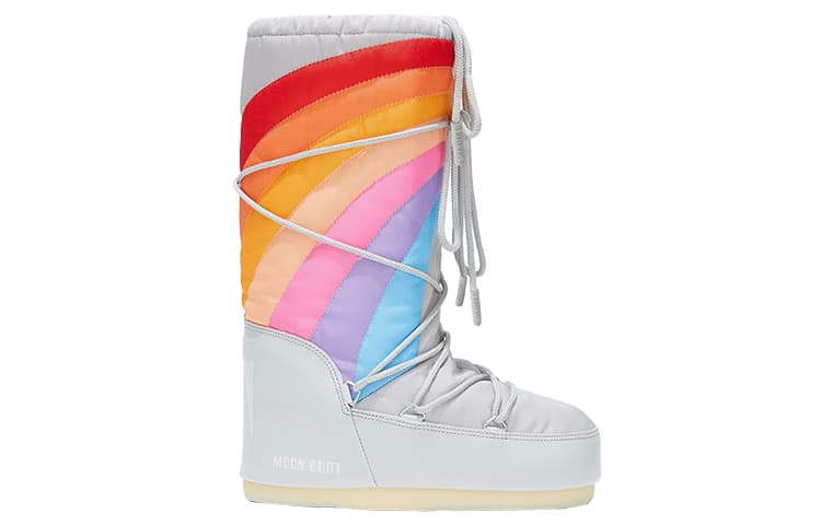 Ботинки зимние Moon Boot Rainbow Grey - изображение 2