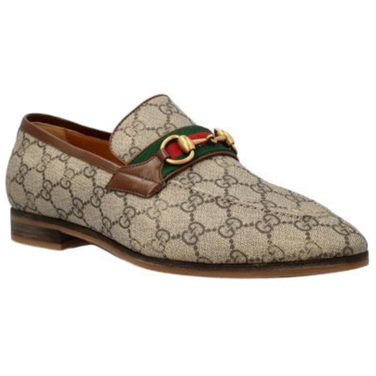 Лоферы GUCCI Paride Монограмма Лоферы Мужские Бежевые - изображение 3