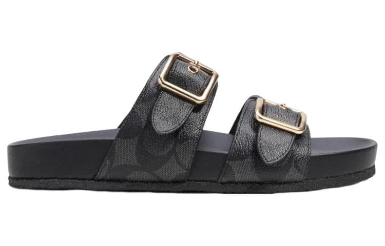 Сандалии COACH Slides Black - изображение 2