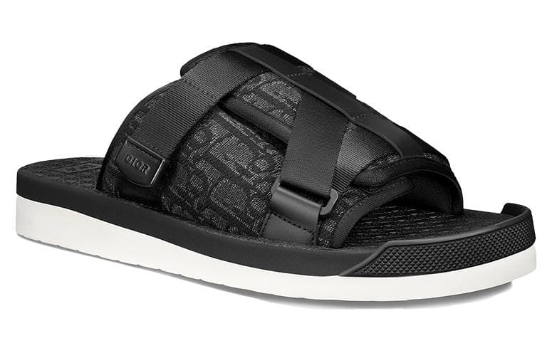 Сандалии Dior Alpha Slides Black - изображение 3