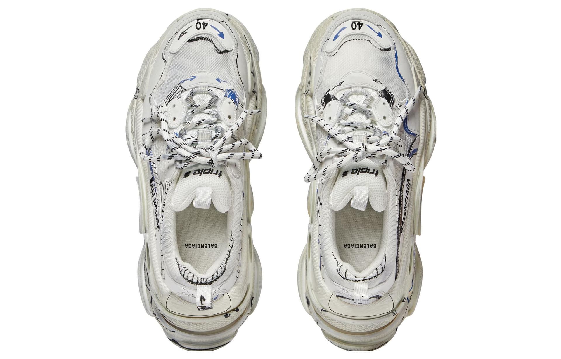 Кроссовки Balenciaga Triple S White - изображение 6