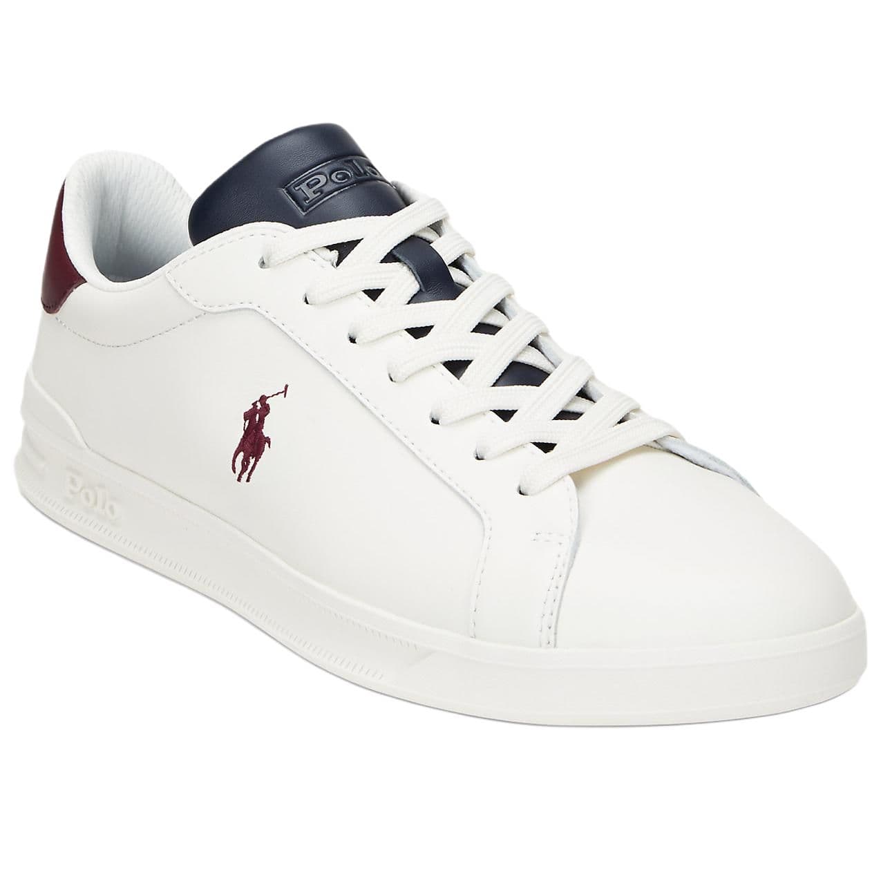 Кроссовки Polo Ralph Lauren Корт Кожа Низкие Кроссовки для скейтбординга Мужские Белые - изображение 3