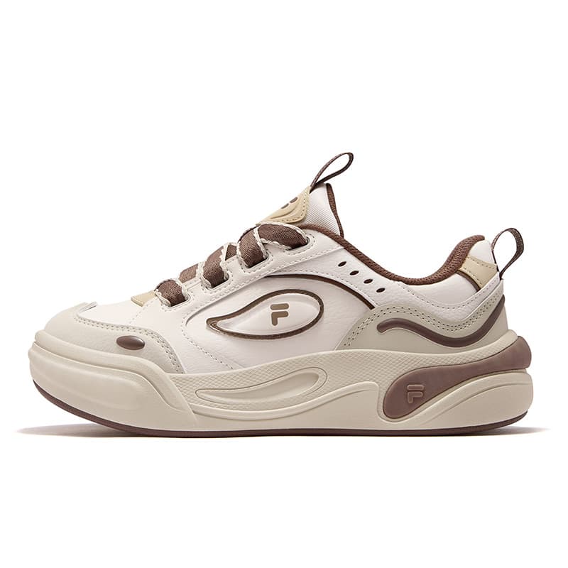 Кроссовки FILA FUSION CANNOLI Cake Shoes Текстиль Синтетическая кожа Повседневная обувь Женская Кремовый порошок - изображение 1
